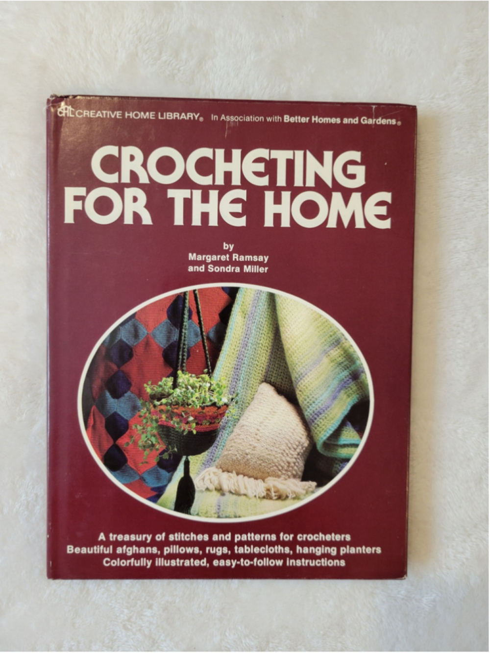 Vintage 1976 Crocheting For The Home Hardcover w Dust Jacket Pristine